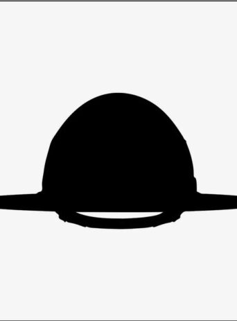 Illustration Of Trooper Hat In Silhouette Isolated On White : Stock Vector (Royalty Free) 021739