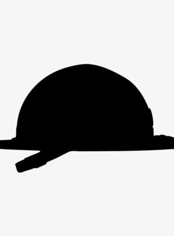 Illustration Of Trooper Hat In Silhouette Isolated On White : Stock Vector (Royalty Free) 021745