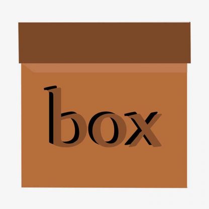 Illustration Of Gift Box With Box Tex Isolated On White : Stock Vector (Royalty Free) 021746