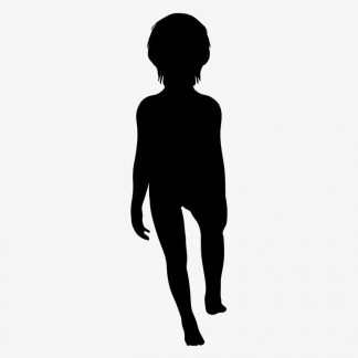 Illustration Of Boy Playing In Silhouette Isolated On White : Stock Vector (Royalty Free) 021754