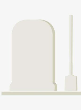 Illustration Of Grave Stone In Silhouette Isolated On White : Stock Vector (Royalty Free) 021756