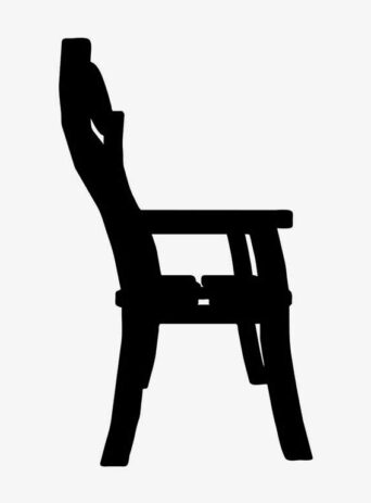 Illustration Of Park Bench In Silhouette Isolated On White : Stock Vector (Royalty Free) 021762