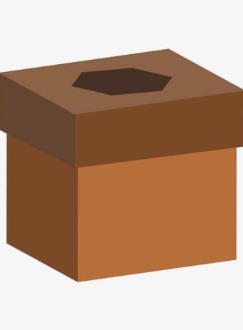 Illustration Of Box With Open Top Isolated On White : Stock Vector (Royalty Free) 021769
