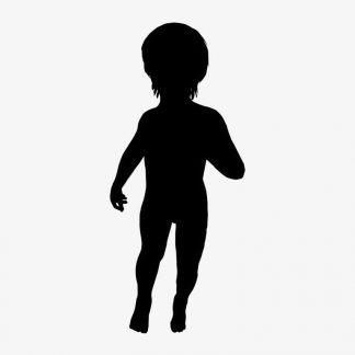 Illustration Of Boy Running In Silhouette Isolated On White : Stock Vector (Royalty Free) 021775