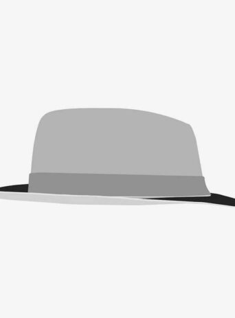Illustration Of Triby Hat In Silhouette Isolated On White : Stock Vector (Royalty Free) 021777