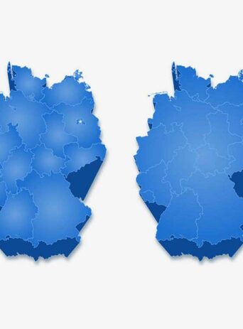 Illustration Of Federated State Region Map Of Germany Isolated On White : Stock Vector (Royalty Free) 021784