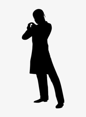 Illustration Of Zen Buddhism Pose Meditating In Silhouette Isolated On White : Stock Vector (Royalty Free) 021790