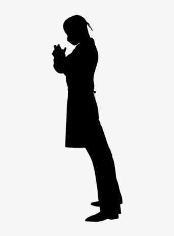 Illustration Of Zen Buddhism Pose Meditating In Silhouette Isolated On White : Stock Vector (Royalty Free) 021791