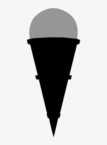 Illustration Of Ice Cream In Silhouette Isolated On White : Stock Vector (Royalty Free) 021794