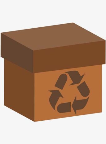 Illustration Of Recycle Box Isolated On White : Stock Vector (Royalty Free) 021799