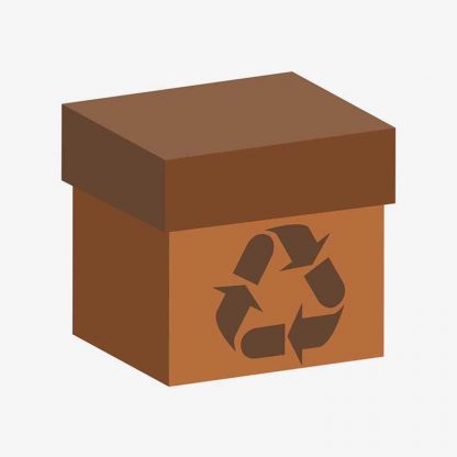 Illustration Of Recycle Box Isolated On White : Stock Vector (Royalty Free) 021799