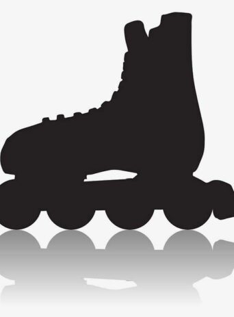 Illustration Of Skates In Silhouette Isolated On White : Stock Vector (Royalty Free) 021814