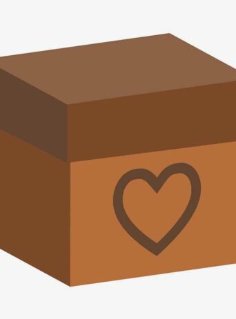 Illustration Of Gift Box With Heart Shape On Isolated On White : Stock Vector (Royalty Free) 021822