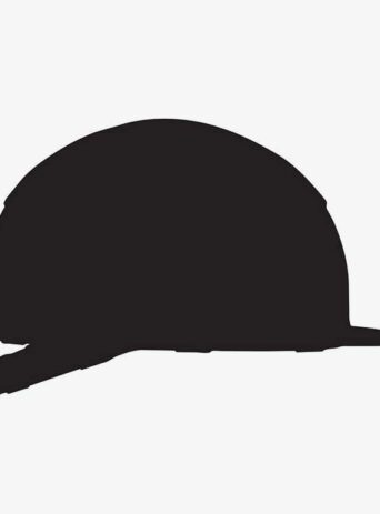 Illustration Of Safety Helmet In Silhouette Isolated On White : Stock Vector (Royalty Free) 021823