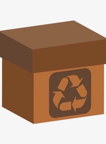 Illustration Of Gift Box With Recycle Icon In Silhouette Isolated On White : Stock Vector (Royalty Free) 021827