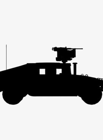 Illustration Of Hummer Ttruck In Silhouette Isolated On White : Stock Vector (Royalty Free) 021828