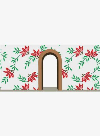 Illustration Of Wall Gate with Flowers Isolated On White : Stock Vector (Royalty Free) 021837