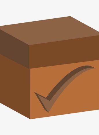 Illustration Of Gift Box with Check Icon Isolated On White : Stock Vector (Royalty Free) 021838
