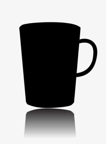 Illustration Of Drink Cup In Silhouette Isolated On White : Stock Vector (Royalty Free) 021846