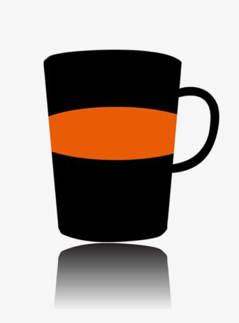Creative Orange Silhouette Cup Designs for Your Drinks : Stock Vector (Royalty Free) 021870