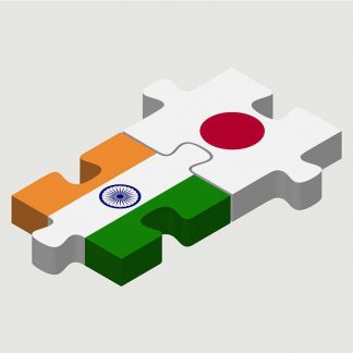 Japan and India flags in 3d shape : Stock Vector (Royalty Free) 021884