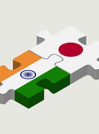 Japan and India flags in 3d shape : Stock Vector (Royalty Free) 021884