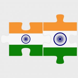 India and India flags in 3d shape : Stock Vector (Royalty Free) 021891