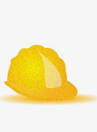 A yellow thermoplastic hard hat : Stock Vector (Royalty Free) 021894