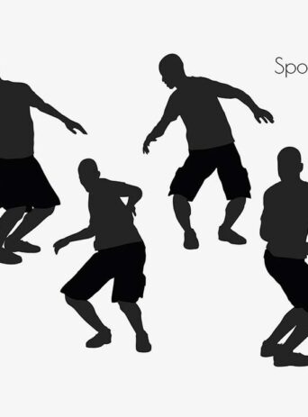 Illustration Of Man Spooked Pose In Silhouette Isolated On White : Stock Vector (Royalty Free) 017028