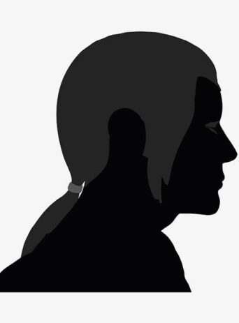 Illustration Of Portrait Of A Man In Silhouette Isolated On White : Stock Vector (Royalty Free) 017037
