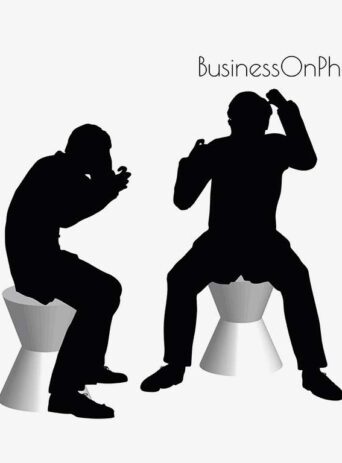 Illustration Of A Business Man On The Phone Pose In Silhouette Isolated On White : Stock Vector (Royalty Free) 017160