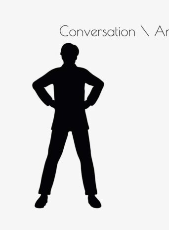 Illustration Of A Business Man Angry Conversation Pose In Silhouette Isolated On White : Stock Vector (Royalty Free) 017184
