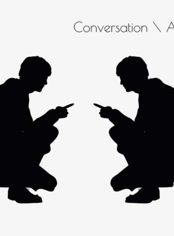 Illustration Of A Business Man Angry Conversation Pose In Silhouette Isolated On White : Stock Vector (Royalty Free) 017186