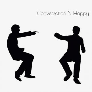 Illustration Of A Business Man Angry Conversation Pose In Silhouette Isolated On White : Stock Vector (Royalty Free) 017191