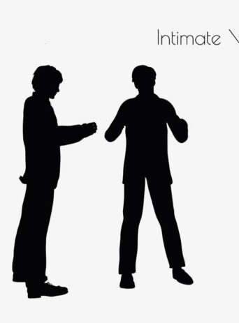 Illustration Of A Businessman Conversation Intimate Talk Pose In Silhouette Isolated On White : Stock Vector (Royalty Free) 017197