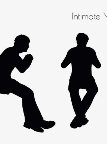 Illustration Of A Businessman Conversation Intimate Talk Pose In Silhouette Isolated On White : Stock Vector (Royalty Free) 017198