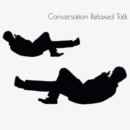 Illustration Of A Businessman Conversation Relaxed Talk Pose In Silhouette Isolated On White : Stock Vector (Royalty Free) 017202