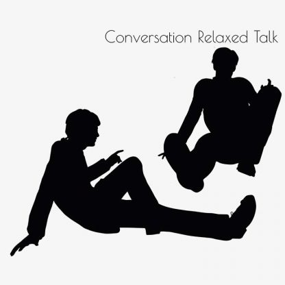 Illustration Of A Businessman Conversation Relaxed Talk Pose In Silhouette Isolated On White : Stock Vector (Royalty Free) 017203