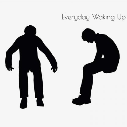 Illustration Of A Man Everyday Waking Up Pose In Silhouette Isolated On White : Stock Vector (Royalty Free) 017216