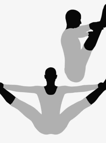 Illustration Of Woman's Yoga Pose In Silhouette Isolated On White : Stock Vector (Royalty Free) 017501