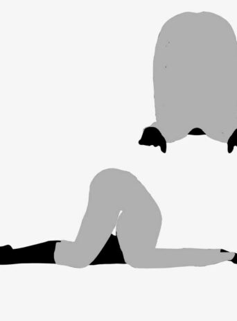 Illustration Of Woman's Yoga Pose In Silhouette Isolated On White : Stock Vector (Royalty Free) 017504