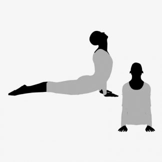 Illustration Of Woman's Yoga Pose In Silhouette Isolated On White : Stock Vector (Royalty Free) 017507