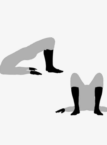 Illustration Of Woman's Yoga Pose In Silhouette Isolated On White : Stock Vector (Royalty Free) 017508