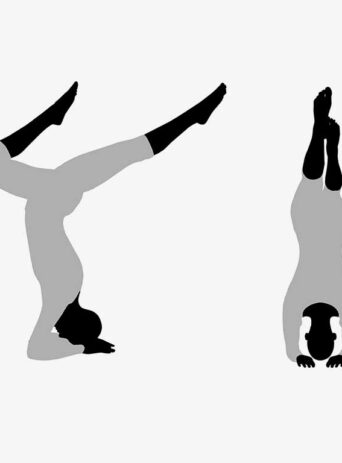Illustration Of Woman's Yoga Pose In Silhouette Isolated On White : Stock Vector (Royalty Free) 017512