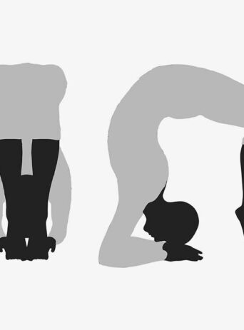Illustration Of Woman's Yoga Pose In Silhouette Isolated On White : Stock Vector (Royalty Free) 017513