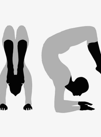 Illustration Of Woman's Yoga Pose In Silhouette Isolated On White : Stock Vector (Royalty Free) 017514