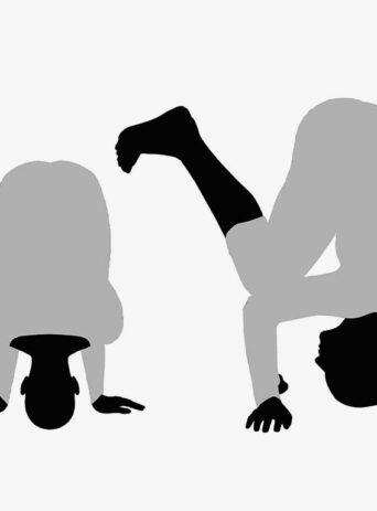 Illustration Of Woman's Yoga Pose In Silhouette Isolated On White : Stock Vector (Royalty Free) 017515