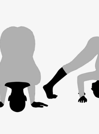 Illustration Of Woman's Yoga Pose In Silhouette Isolated On White : Stock Vector (Royalty Free) 017516