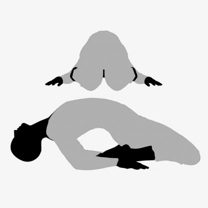 Illustration Of Woman's Yoga Pose In Silhouette Isolated On White : Stock Vector (Royalty Free) 017518