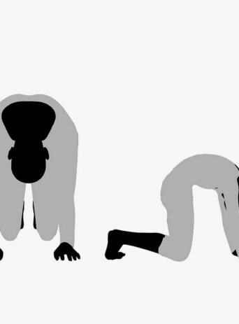 Illustration Of Woman's Yoga Pose In Silhouette Isolated On White : Stock Vector (Royalty Free) 017521